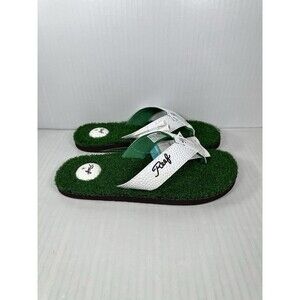Size 8 Reef Mulligan II Mens Golf Flip Flops Thong Bottle Opener Green White NEW